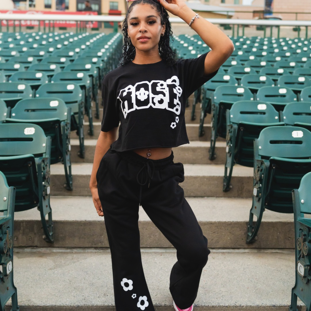 Sunflower Crop Top Tee