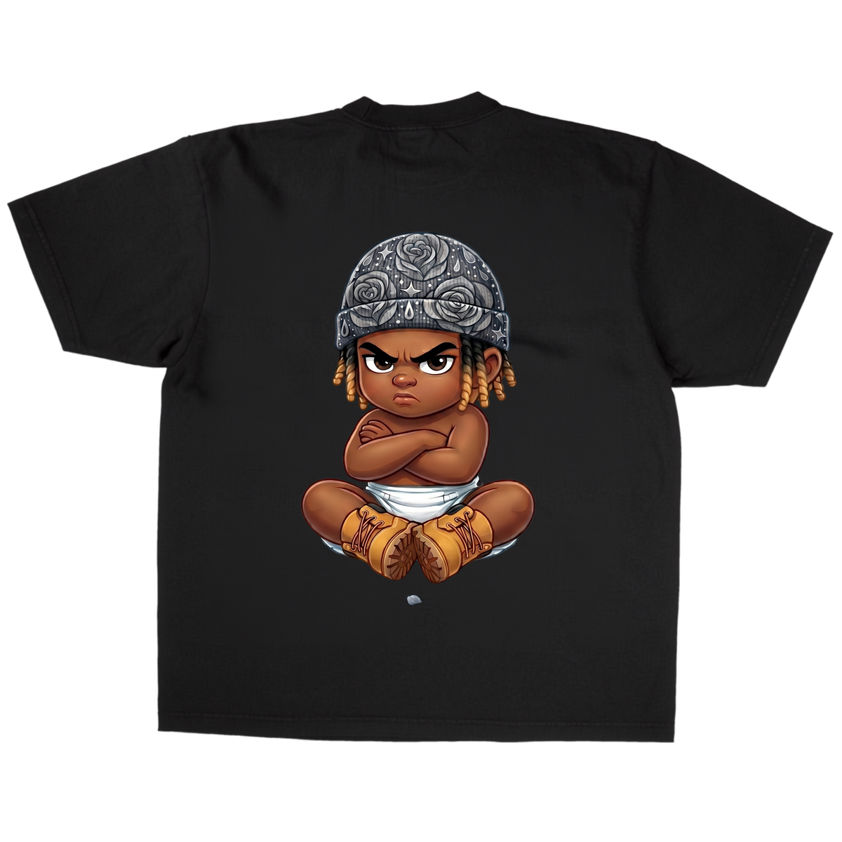 RF ROSEY TEE [BLACK]
